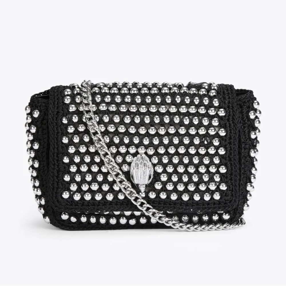 KURT GEIGER LONDON MEDIUM STUD KENSINGTON BAG